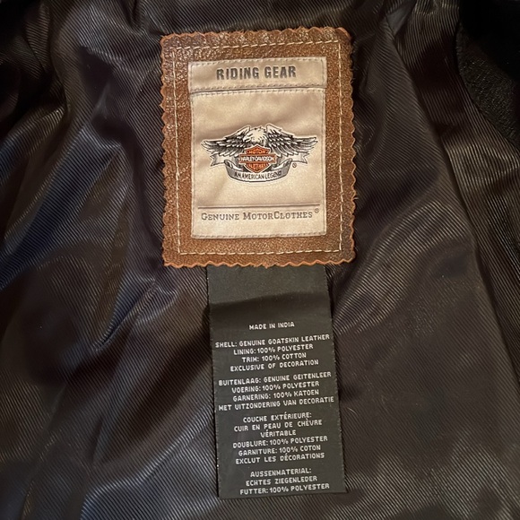 Women's Small Harley Davidson Vintage Style Flight Jacket - Picture 6 of 13
